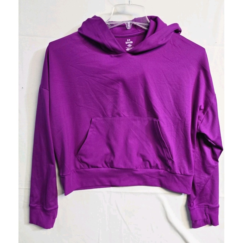 Under Armour Women's Hoodie Cropped Loose Small Magenta